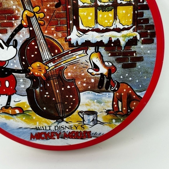 Vintage 90’s Disney Container Tin Mickey Mouse and Pluto - Picture 2 of 7